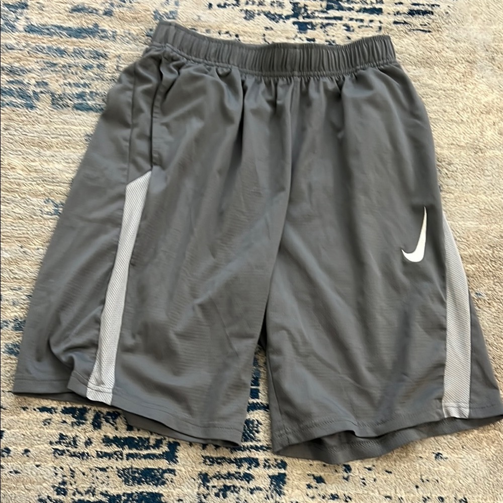 Nike Boys Gray Athletic Shorts